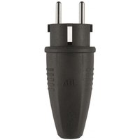 ABL Gummi Schuko-Stecker 100000039 (TPE) schwarz IP44 bis 3x 2,5mm