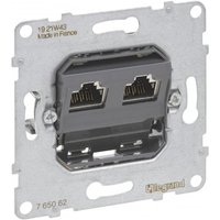 Legrand 765062 SEANO Einsatz Datendose 2xRJ45 Kat.6A STP geschirmt