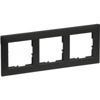 Legrand 765373 SEANO 3-fach Rahmen in der Farbausführung Schwarz lackiert
