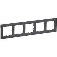 Legrand 765475 SEANO 5-fach Rahmen in der Farbausführung Anthrazit lackiert