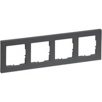 Legrand 765484 SEANO+4-fach Rahmen in der Farbausführung Anthrazit lackiert