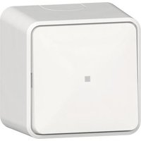 GIRA 315613 Wipptaster Wechsler Kontrollfenster+Schild AP Reinweiß