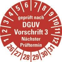 HEIN 185658 Prüfpl.DGUV3 NP 185658 26-31,r,PF,Ø20mm,500/RO