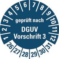 HEIN 185697 Prüfpl.DGUV3,26-31,bl,PF,Ø30mm,500/ROL