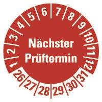HEIN 185765 Prüfplakette NP 26-31,r,PF,Ø20mm,100/HFT