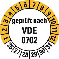 HEIN 188207 Prüfpl.VDE 0702,26-31,PF,20mm,500/ROL