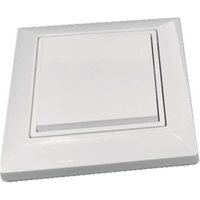 Casambi Wandschalter weiss 1fach 808922 2-Kanal, batterielos quadratisch Wippe