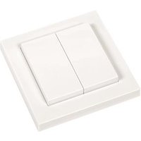 ELDAT Wandtaster Doppel- RTS23E5004A12 wippe komplett Easywave 2x EIN/AUS weiß