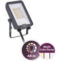 PHIL LED-Strahler Ledinaire IP65 grau 30W 3600lm 3000/4000/6500K symmetrisch