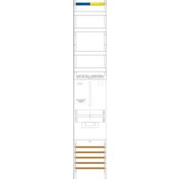 f-tronic Zählerfeld 1-feldrig VZ6 H=1350mm 1-3.HZ Vert.2r. 7143300