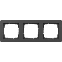 GIRA 0213153 Abdeckrahmen 3f Gira E1 Schwarz m
