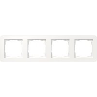 GIRA 0214150 Abdeckrahmen 4f Gira E1 Reinweiß