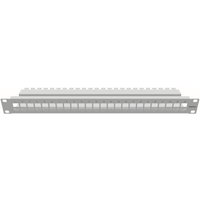 EasyLan Patchpanel 1HE 19" 24x CKVFD0124 fixLink D* RAL7035