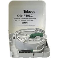 Televes Optische Box 1 Ausgang OB1F10LC m.10m Kabel B2ca LC/APC 231517