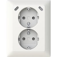 BJ SCHUKO 202EUJRB2USBC-914 USB-Doppelsteckdose Safety+m.2x USB C