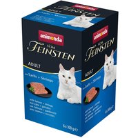 animonda vom Feinsten Adult mit Lachs + Shrimps 6x100g