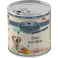 LandFleisch Dog Classic Ente mit Reis 6x800g