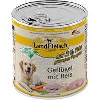LandFleisch Dog Classic Geflügel mit Reis 6x800g