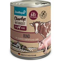 ZooRoyal Charlys Naturkost Rind, Schinken, Kartoffeln & Leinöl 6x800g
