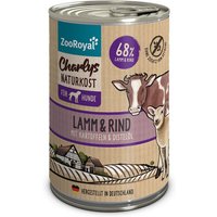 ZooRoyal Charlys Naturkost Lamm & Rind mit Kartoffeln & Distelöl 6x400g