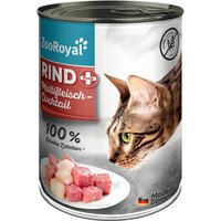 ZooRoyal Katze Rind + Multifleischcocktail 12x400g