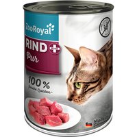 ZooRoyal Katze Rind + pur 12x400g