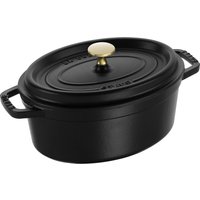 Staub La Cocotte Cocotte 23 cm, ovalado, Negro, Hierro fundido