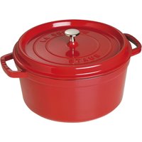 Staub La Cocotte Cocotte 28 cm, redondo, Cereza, Hierro fundido