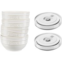 ZWILLING Set de cuencos con tapas de vacío/6 piezas, 12 cm/blanco marfil