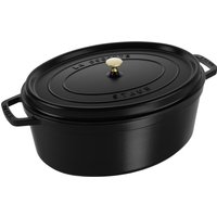 Staub La Cocotte Cocotte 33 cm, ovalado, Negro, Hierro fundido