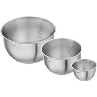 ZWILLING Fresh & Save BOWLS Set de boles S/M/L / 3-pzs, Acero inoxidable, Plata