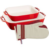 Zwilling Réduction de 11 % sur lensemble Staub de 4 plats et gants en cerise