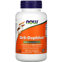 Wsparcie Jelit Probiotyki Now Foods Gr8-Dophilus 120vkaps