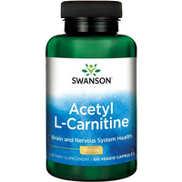Odchudzanie L-karnityna Swanson Acetyl L-Carnitine 500mg 100vkaps