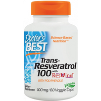 Zdrowe Serce Resweratrol Doctor's Best Trans-Resveratrol 100mg 60vkaps