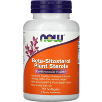 Zdrowe Serce Sterole Roślinne Now Foods Beta Sitosterol Plant Sterols 90softgels