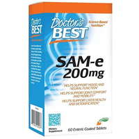 Pamięć i Koncentracja S-adenozylo L-metionina Doctor's Best SAM-e 200mg 60tab