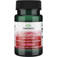 Detoks i Antyoksydanty Glutation + Koenzym Q10 Swanson L-Glutathione + CoQ10 30kaps