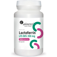 Wsparcie Odporności Aliness Lactoferrin LFS 90% 100mg 60kaps