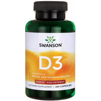 Witamina D Swanson Vitamin D3 1000IU 250kaps