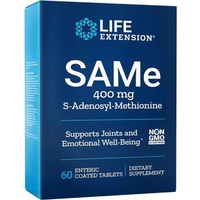 Układ Nerwowy S-adenozylo L-metionina Life Extension SAMe 400mg 60tab