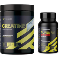 Zestaw Pokochaj mięśnie Promaker Creatine Monohydrate 500g+ Promaker Super Fat Burner Extreme 90kaps