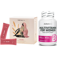Zestaw Pokochaj Włosy Health Labs Care ShineMe 30sasz+ BioTechUSA Multivitamin for Women 60tab