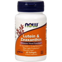 Oczy i Wzrok Luteina + Zeaksantyna Now Foods Luteina i Zeaksantyna 60kaps