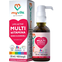 Witaminy i Minerały w Kroplach MyVita Multiwitamina dzieci dorośli 30ml