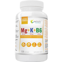 Witaminy i Minerały WISH Mg+K+Vit B6 120vkaps