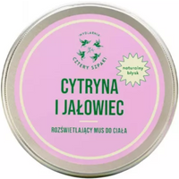 Kosmetyki Naturalne 4 Szpaki Mus do ciała cytryna i jałowiec rozświetlający 150ml