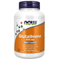 Detoks i Antyoksydanty Glutation Now Foods Glutathione 500mg 120vkaps