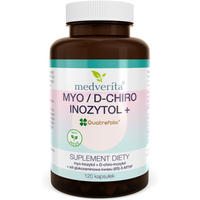 Wsparcie Mózgu Kompleks MEDVERITA Myo / D-chiro inozytol 40:1 + Quatrefolic® 120kaps