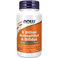 Probiotyk NOW 8 Billion Acidophilus Bifidus 120vcaps